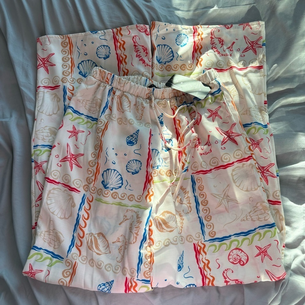 Beach Print Pants
